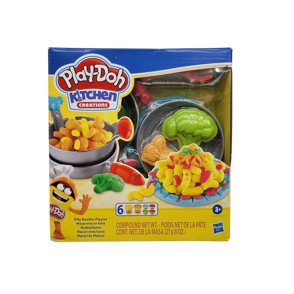 Play-Doh Kitchen Creations Silly Noodles Playset‎ 6 Colors Kids Pasta Maker Toy